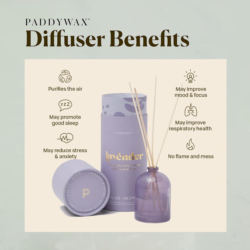 Paddywax Candles Petite Collection, Reed Diffuser for Home Use, Lilac - Lavender - Image 5